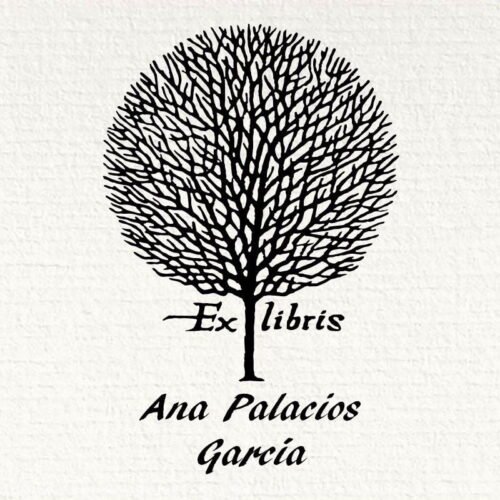Ex Libris árbol otoño