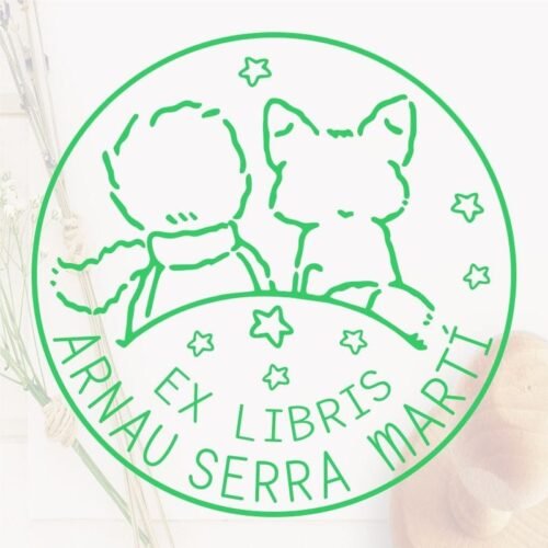 sello-ex-libris-principito-mirando-las-estrellas Sello ex libris principito mirando las estrellas